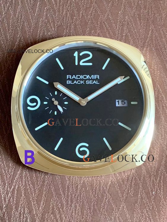 Copy Panerai Radiomir Black Seal PAM00388 Wall Clocks Yellow Gold